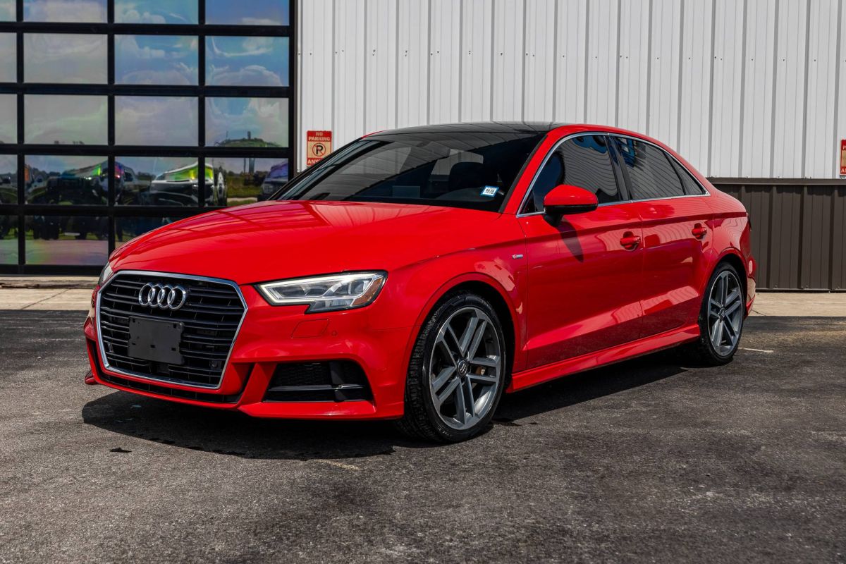 Red 2019 Audi A3 Sedan Front-Wheel Drive Automatic